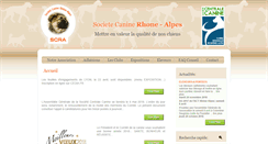 Desktop Screenshot of canine-rhonealpes.com