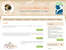 Tablet Screenshot of canine-rhonealpes.com